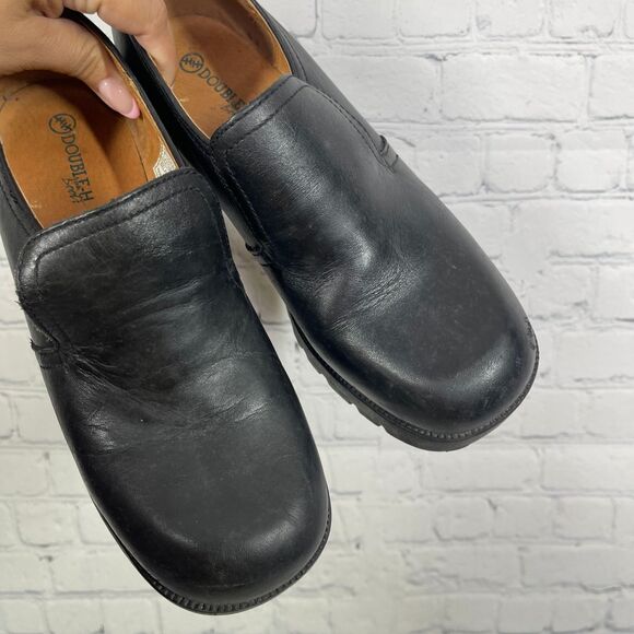 Double H Boots Women Size 10 Leather Chunky Slip ON Oil Resistant Round Toe Y2K - Picture 9 of 16